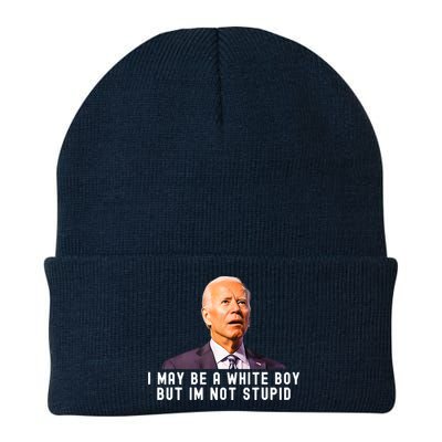 I May Be A White Boy But I'm Not Stupid Funny Beanie