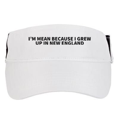 IM Mean Because I Grew Up In New England Adult Drive Performance Visor