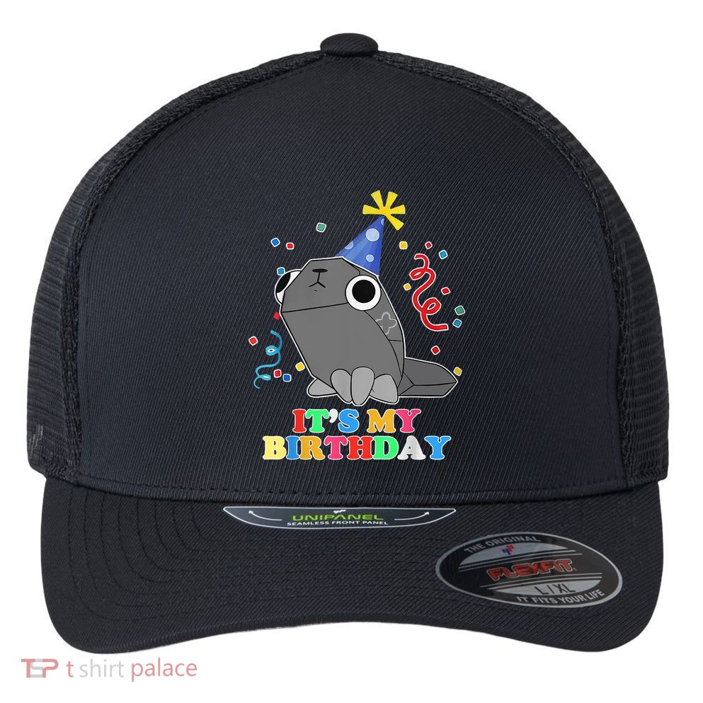 IT'S MY BIRTHDAY Dandy's World Pebble It's Just A Pebble  Flexfit Unipanel Trucker Cap