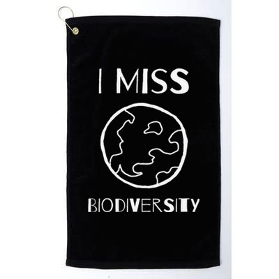 I MISS BIODIVERSITY Environmental Platinum Collection Golf Towel