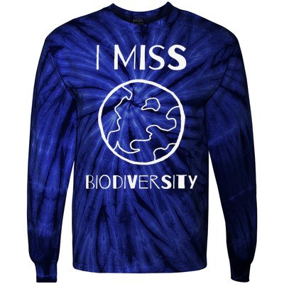 I MISS BIODIVERSITY Environmental Tie-Dye Long Sleeve Shirt