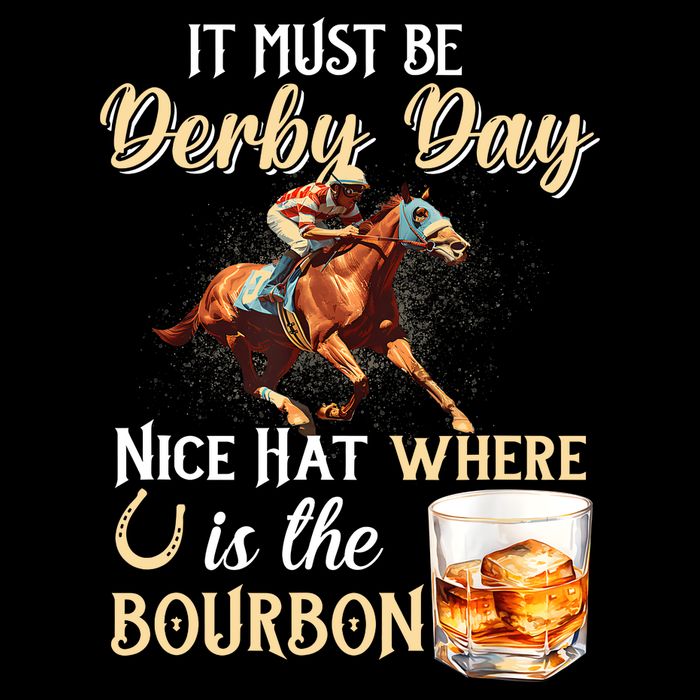 ItS Must Be Derby Day Bourbon Horse Racing City Backpack
