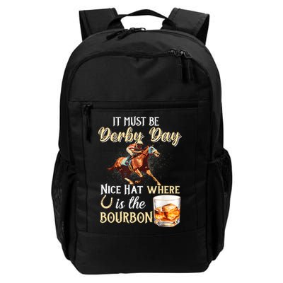 ItS Must Be Derby Day Bourbon Horse Racing Backpack
