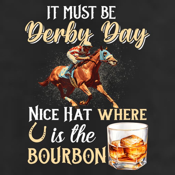 ItS Must Be Derby Day Bourbon Horse Racing Adult Drive Performance Visor
