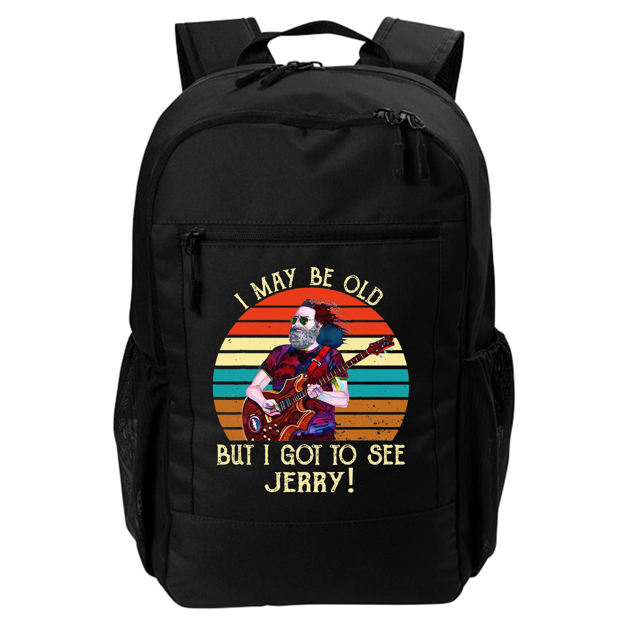 I May Be Old But I Got To See Jerry Vintage Backpack