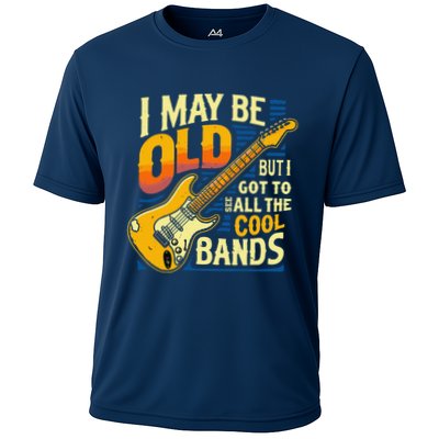 I May Be Old But I Got To See All The Cool Bands Cooling Performance Crew T-Shirt