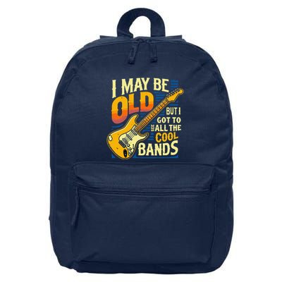 I May Be Old But I Got To See All The Cool Bands 16 in Basic Backpack
