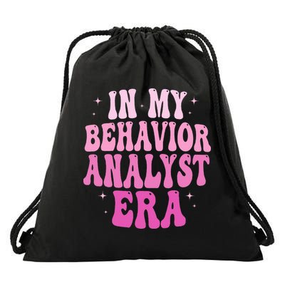 In My Behavior Analyst Era Groovy Applied Behavior Analysis Drawstring Bag