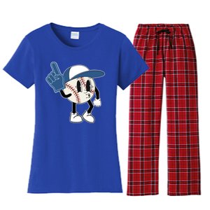 In My Baseball Mom Era Funny Family Mama Funny Gift Women's Flannel Pajama Set