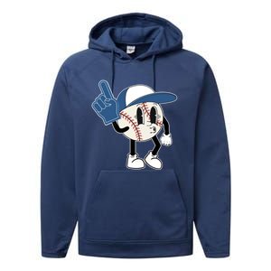 In My Baseball Mom Era Funny Family Mama Funny Gift Performance Fleece Hoodie