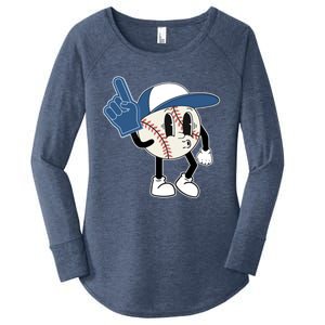 In My Baseball Mom Era Funny Family Mama Funny Gift Women's Perfect Tri Tunic Long Sleeve Shirt