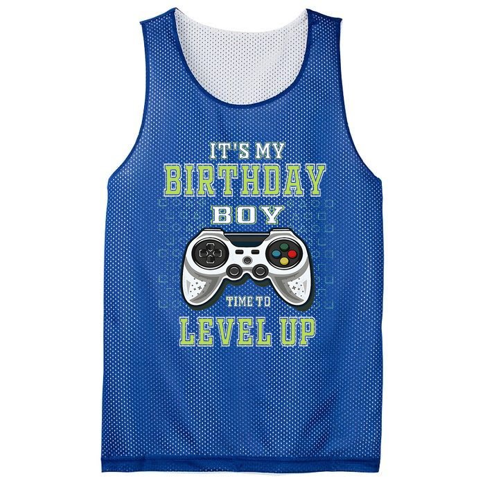 Its My Birthday Time To Level Up Video Game Mesh Reversible Basketball Jersey Tank