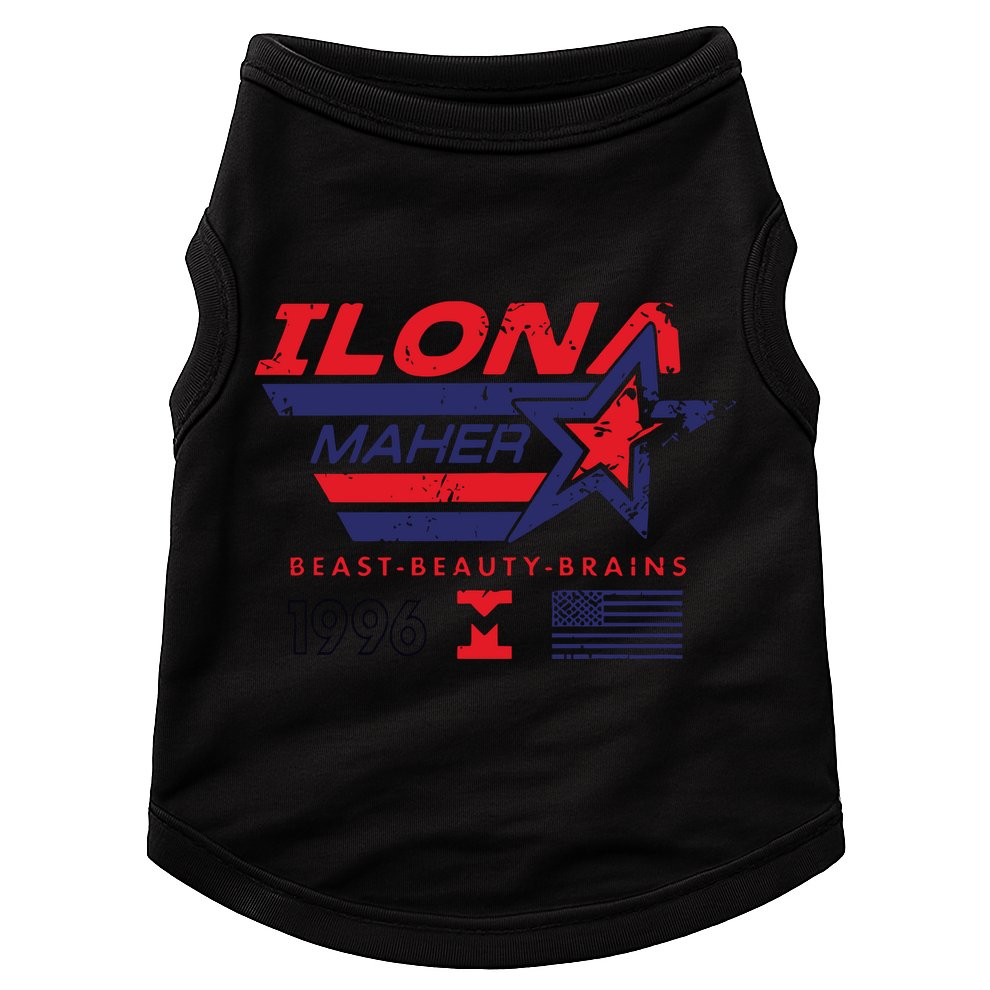 Ilona Maher Beast Beauty Brains 1996 Flag Doggie Tank