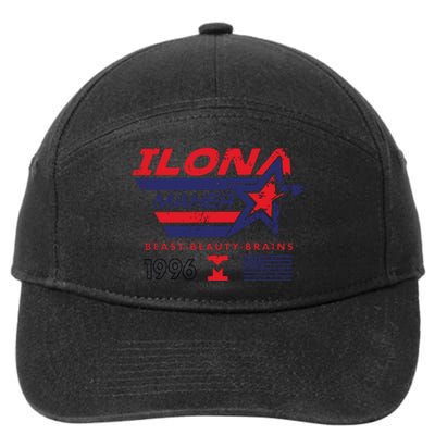 Ilona Maher Beast Beauty Brains 1996 Flag 7-Panel Snapback Hat