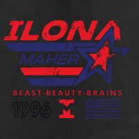 Ilona Maher Beast Beauty Brains 1996 Flag 11oz C Handle Ceramic Mug