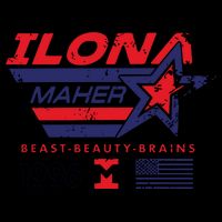 Ilona Maher Beast Beauty Brains 1996 Flag Drawstring Bag