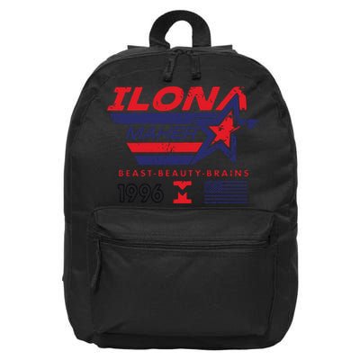 Ilona Maher Beast Beauty Brains 1996 Flag 16 in Basic Backpack
