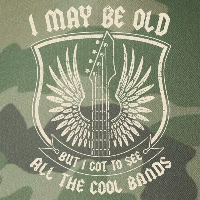 I May Be Old But I Got To See All The Cool Bands Tee Concert Legacy Tie Dye Trucker Hat