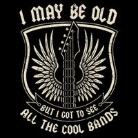 I May Be Old But I Got To See All The Cool Bands Tee Concert 16 in Basic Backpack