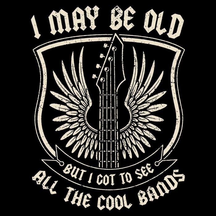 I May Be Old But I Got To See All The Cool Bands Tee Concert Wool Snapback Cap