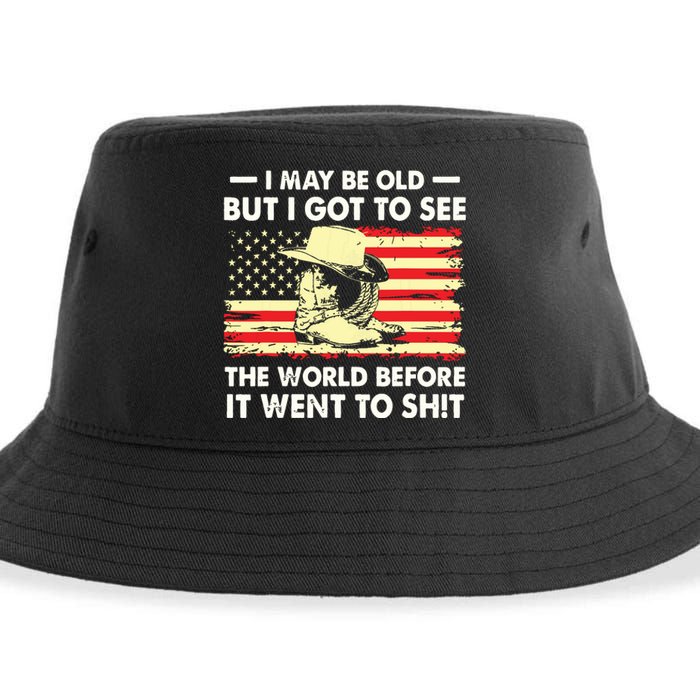 I May Be Old But I Got To See The World Before It Went To Sustainable Bucket Hat