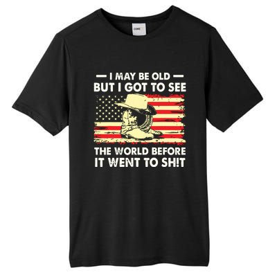 I May Be Old But I Got To See The World Before It Went To Tall Fusion ChromaSoft Performance T-Shirt