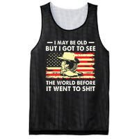 I May Be Old But I Got To See The World Before It Went To Mesh Reversible Basketball Jersey Tank