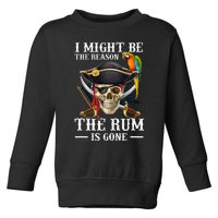 I Might Be The Reason The Rum Is Gone Toddler Sweatshirt