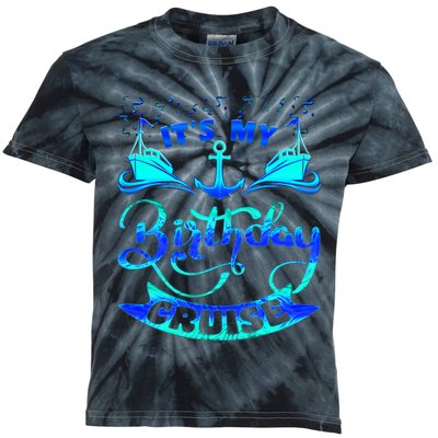 Its My Birthday Cruise Matching Family Kids Tie-Dye T-Shirt