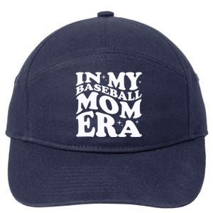 In My Baseball Mom Era 7-Panel Snapback Hat