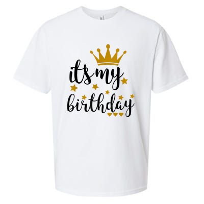 It's My Birthday Shirt For Women, Teens, Girls, Black & Gold Sueded Cloud Jersey T-Shirt