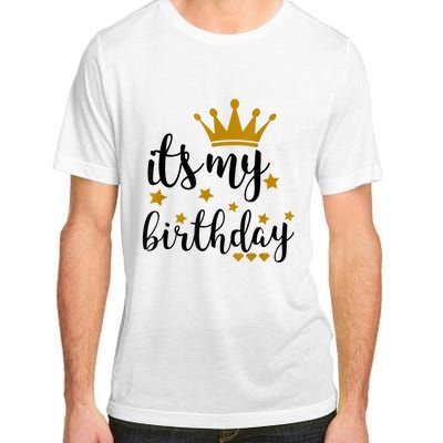 It's My Birthday Shirt For Women, Teens, Girls, Black & Gold Adult ChromaSoft Performance T-Shirt