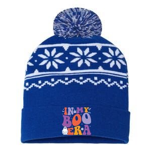 In My Boo Era Retro Groovy Spooky Funny Halloween Ghost Gift USA-Made Snowflake Beanie