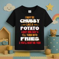 I May Be Chubby Like A Potato One Day I’ll Turn Into Fries Toddler T-Shirt