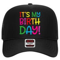 Its My Birthday For Women Teens Birthday Gift High Crown Mesh Back Trucker Hat