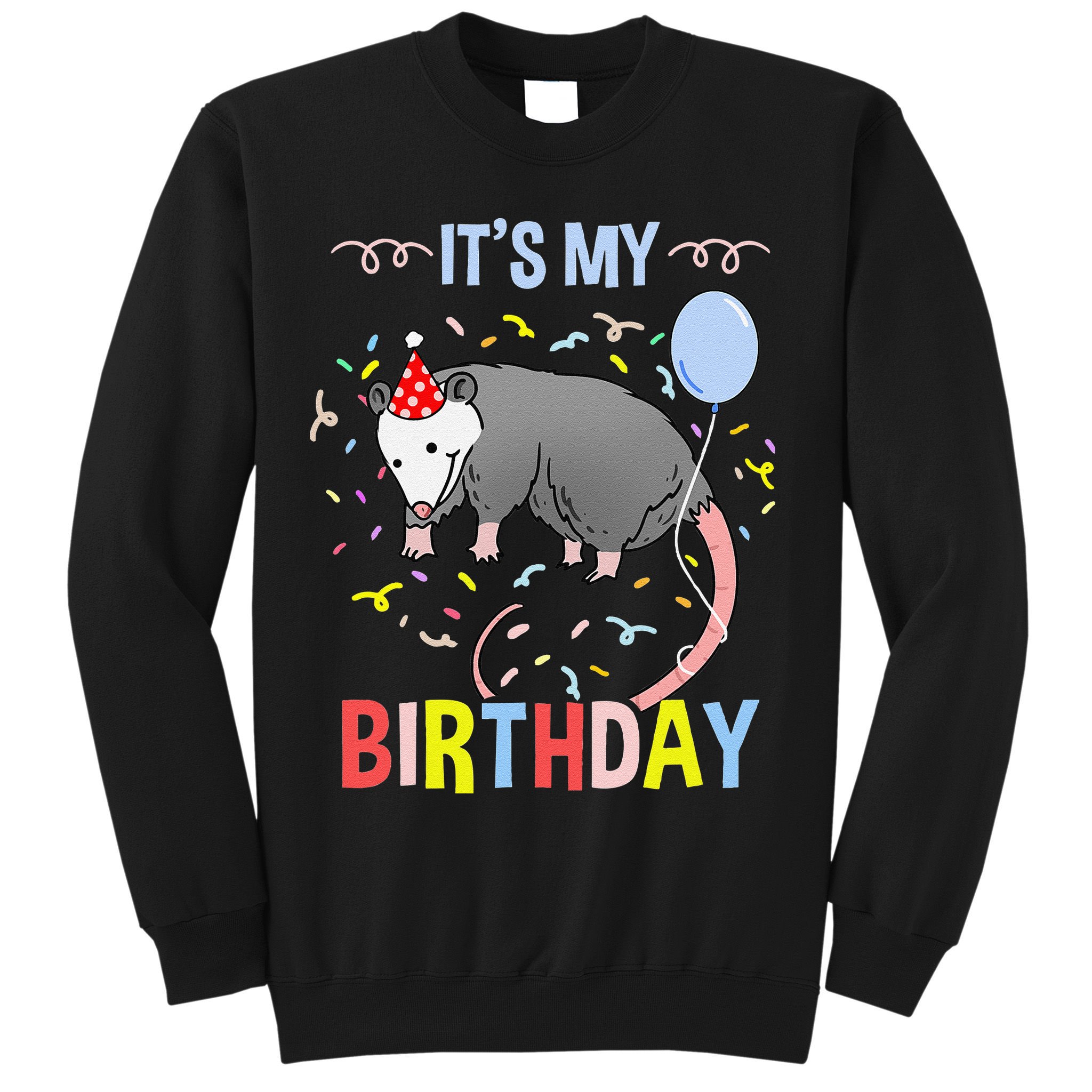 Its My Birthday Opossum Sweatshirt
