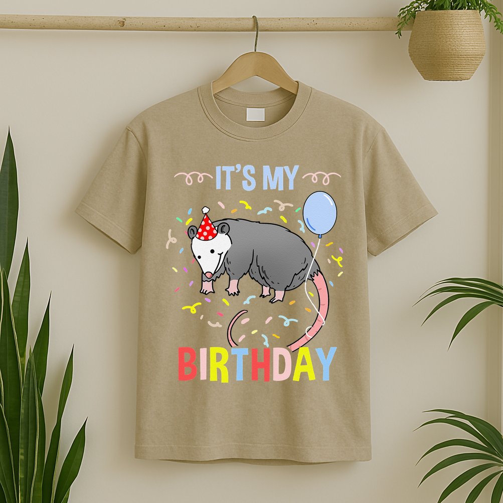 Its My Birthday Opossum T-Shirt