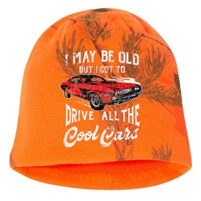 I May Be Old But I Got To Drive All The Cool Cars Kati - Camo Knit Beanie