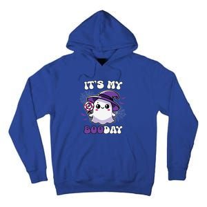 ItS My Boo Day Cute Ghost Halloween Birthday Meaningful Gift Tall Hoodie