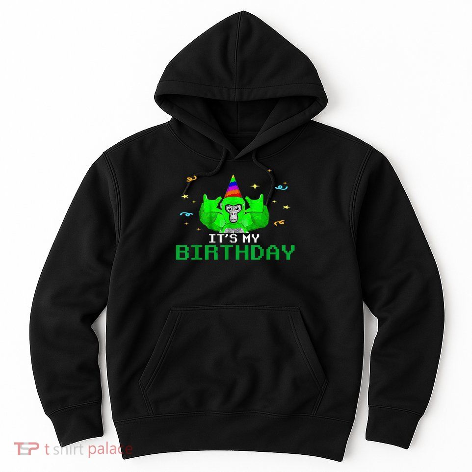 It'S My Birthday Gorilla VR Gamer Video Game Lover Hoodie