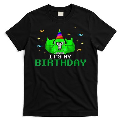 It'S My Birthday Gorilla VR Gamer Video Game Lover T-Shirt