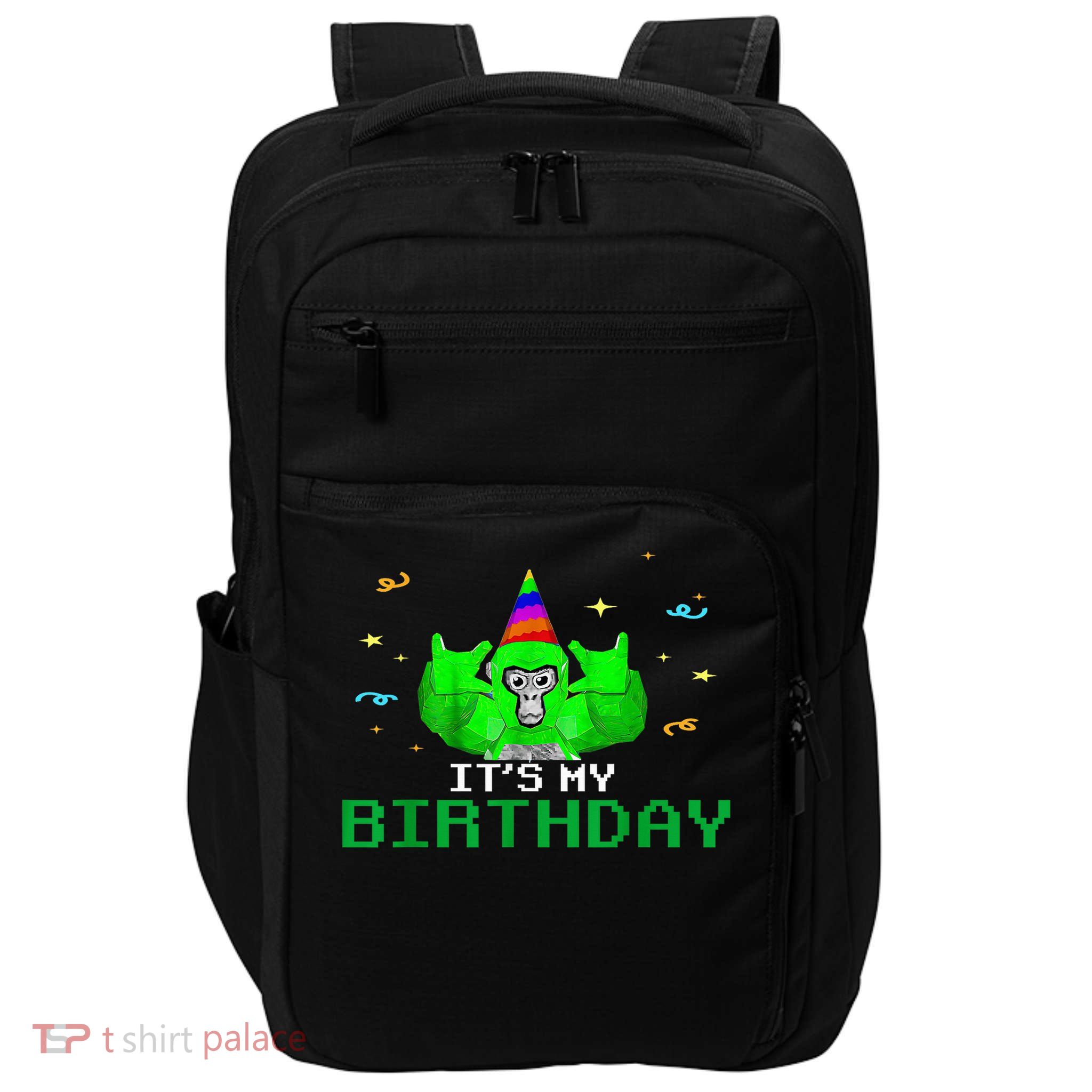 It'S My Birthday Gorilla VR Gamer Video Game Lover Impact Tech Backpack