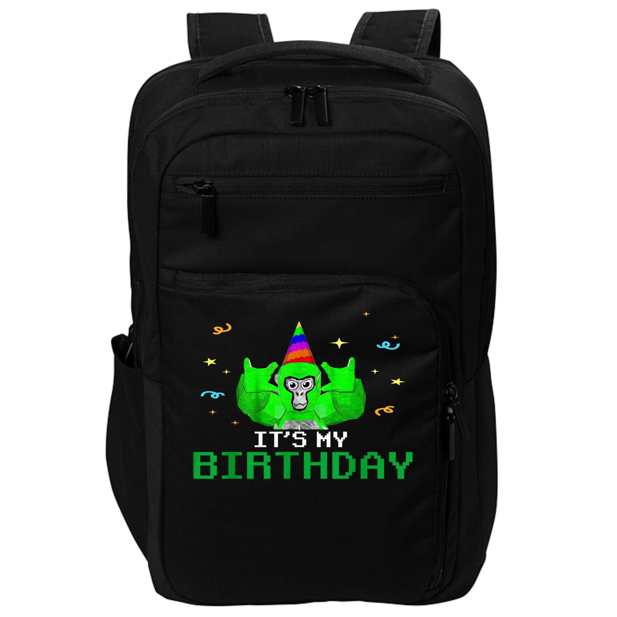 It'S My Birthday Gorilla VR Gamer Video Game Lover Impact Tech Backpack