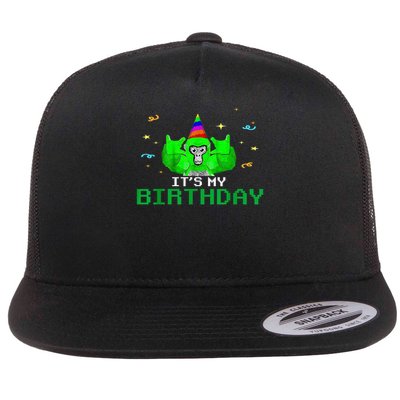 It'S My Birthday Gorilla VR Gamer Video Game Lover Flatbill Hat
