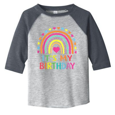 It's My Birthday Shirt for Wo, Teens, Girls Gift Rainbow Toddler Fine Jersey T-Shirt