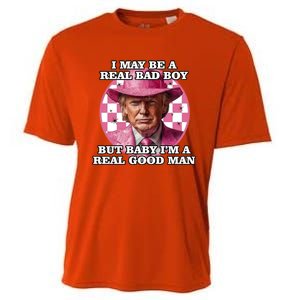 I May Be A Real Bad But IM A Real Good Trump Great Gift Cooling Performance Crew T-Shirt