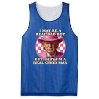 I May Be A Real Bad But IM A Real Good Trump Great Gift Mesh Reversible Basketball Jersey Tank