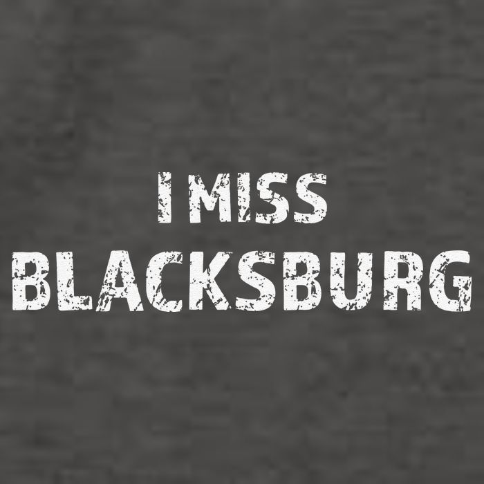 I Miss Blacksburg Cute Gift Virginia Va Love Vector Backpack