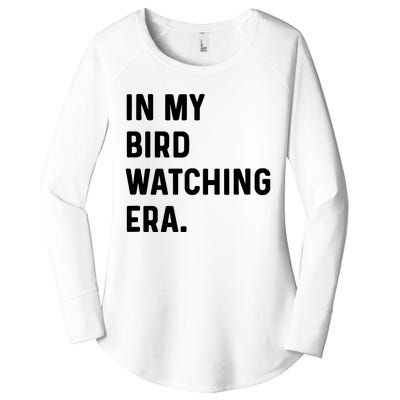 In My Bird Watching Era Birds Telescope Photography Women's Perfect Tri Tunic Long Sleeve Shirt