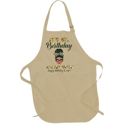 Its My Birthday August Melanin Queen Black Girl Women Full-Length Apron With Pockets